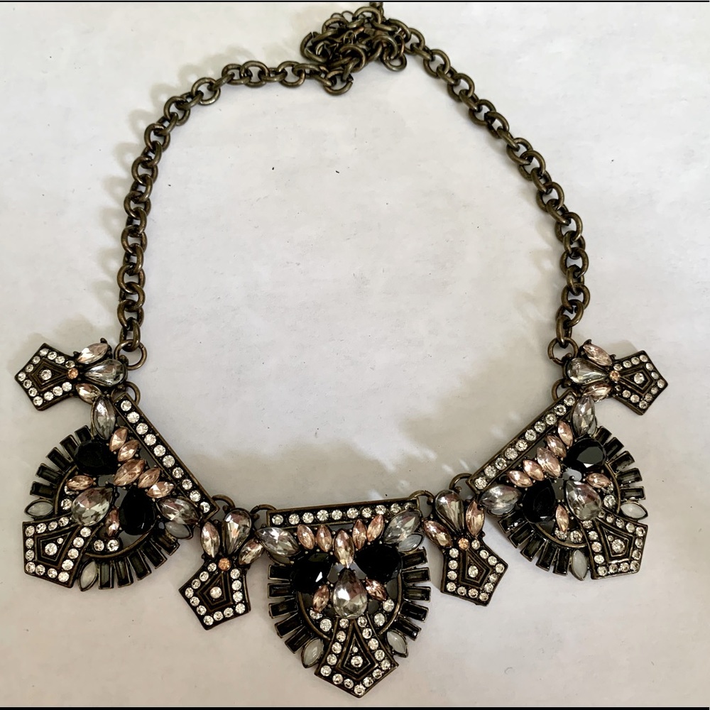 Black/Pink statement necklace